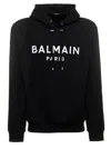 Balmain Logo Print Hoodie