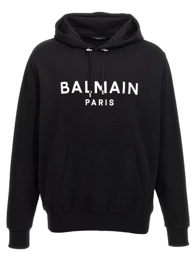 BALMAIN LOGO PRINT HOODIE