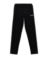 Balmain Logo Cotton-blend Jersey Leggings In Black