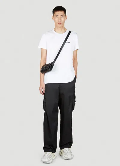 Balmain Logo-print Organic Cotton T-shirt In Black