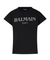 Balmain Logo-print Organic-cotton T-shirt In Black