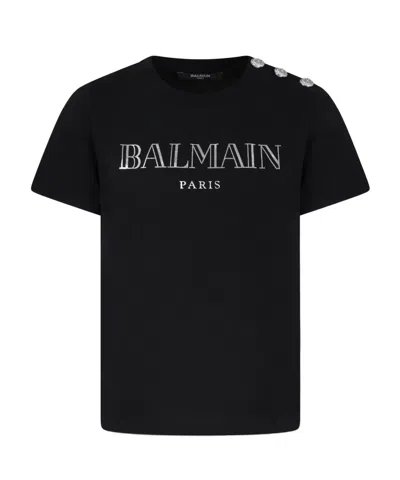 BALMAIN BALMAIN KIDS LOGO-PRINTED CREWNECK T-SHIRT