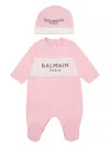 Balmain Logo-print Pajamas In Pink