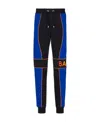 Balmain Logo-print Panelled Joggers In Black