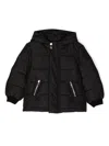 Balmain Logo-print Quilted Padded Jacket In Black