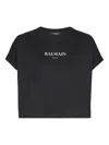 Balmain Logo-print Short-sleeve T-shirt In Black