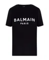 Balmain Logo-print Short-sleeve T-shirt In Black