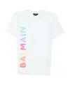 Balmain Logo-print Short-sleeve T-shirt In White