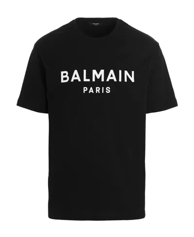BALMAIN BALMAIN LOGO PRINTED CREWNECK T-SHIRT