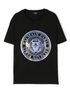 Balmain Logo-print Short-sleeved T-shirt In Schwarz