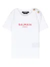 Balmain Logo-print Short-sleeved T-shirt In White