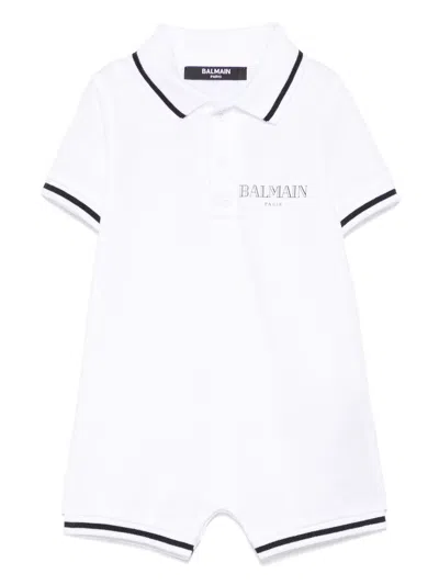 Balmain Babies' Logo-print Shorties In White