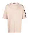Balmain Logo-print Sleeve T-shirt In Nude