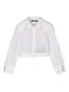 Balmain Logo-print Striped Shirt In White