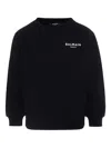 Balmain Logo-print Sweatshirt In Black