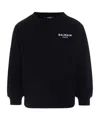 Balmain Logo-print Sweatshirt In Black