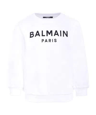 Balmain Logo-print Sweatshirt In Black