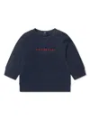 Balmain Logo-print Sweatshirt In 蓝色