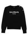 Balmain Kids' Logo-print Sweatshirt In Black