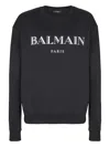 Balmain Logo-print Sweatshirt In Black