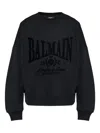 Balmain 1945 Logo Graphic Sweatshirt In Black
