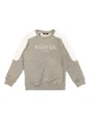 Balmain Logo-print Sweatshirt In Grey