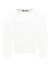Balmain Long-sleeved Sweater In White
