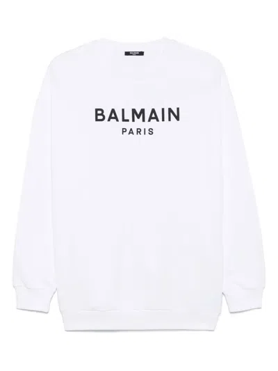 BALMAIN LOGO-PRINT SWEATSHIRT