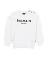 Balmain Logo-print Sweatshirt In White