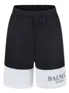 Balmain Elastic Waist Swimming Trunks In Black