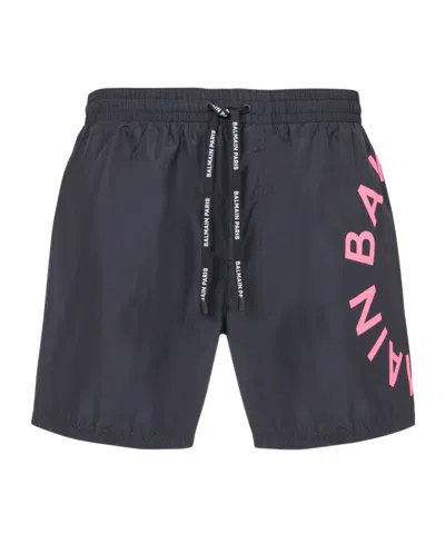 Balmain Swim Shorts In Black