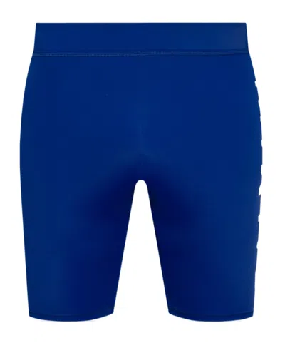 BALMAIN LOGO-PRINT SWIM SHORTS
