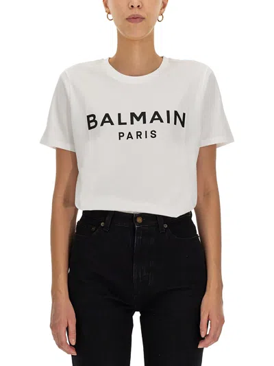 BALMAIN LOGO PRINT T-SHIRT