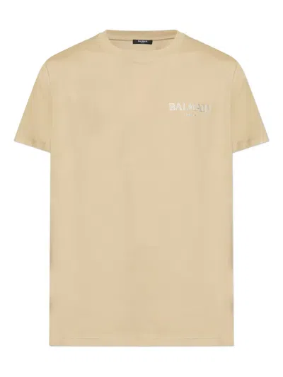 BALMAIN LOGO-PRINT T-SHIRT
