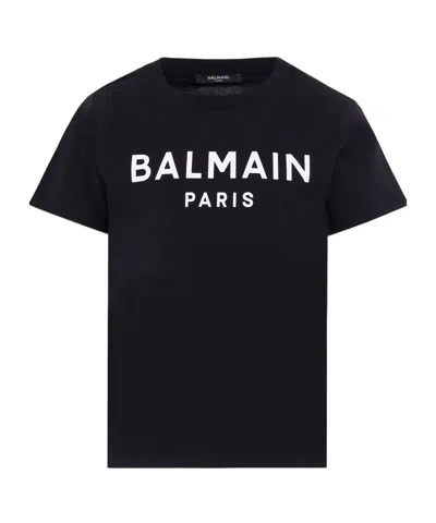 Balmain Logo-print T-shirt In Black