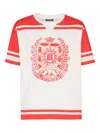 Balmain Varsity Print T-shirt In Multi