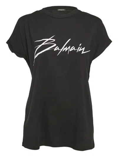 Pre-owned Balmain Logo-print T-shirt