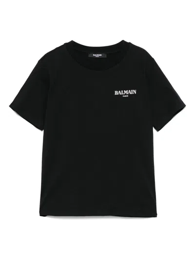 BALMAIN LOGO-PRINT T-SHIRT