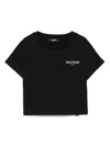 Shop Balmain Logo-print T-shirt In Black