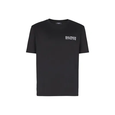 BALMAIN LOGO-PRINT T-SHIRT