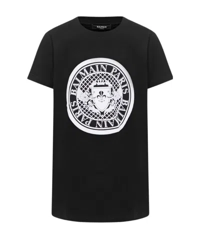 Balmain Logo-print T-shirt In Black