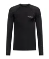 Balmain Logo-print T-shirt In Black