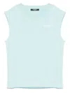 Balmain Logo-print T-shirt In Blue