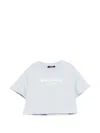 Balmain Logo-print T-shirt In Blue