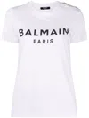 BALMAIN BALMAIN LOGO PRINT T-SHIRT CLOTHING