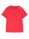 Balmain Logo-print T-shirt In Red