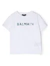Balmain Logo-print T-shirt In Weiss