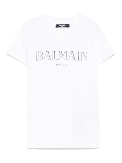 BALMAIN LOGO-PRINT T-SHIRT