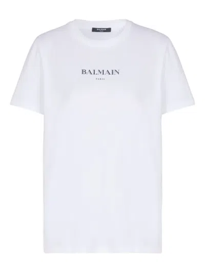 Balmain Logo-print T-shirt In White