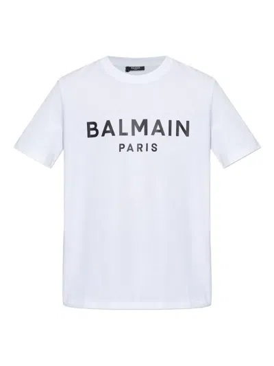 Balmain Logo-print T-shirt In White